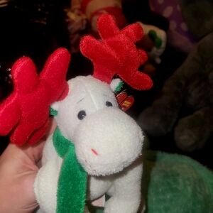 Vintage Ty Beanie Baby “Moosletoe” – 2003 Holiday Moose Plush With Tag